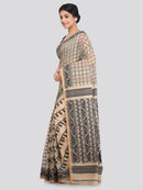 Women's Cotton Jamdani Saree Without Blouse Piece