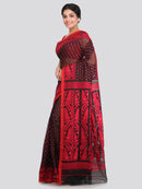 Women's Cotton Jamdani Saree Without Blouse Piece