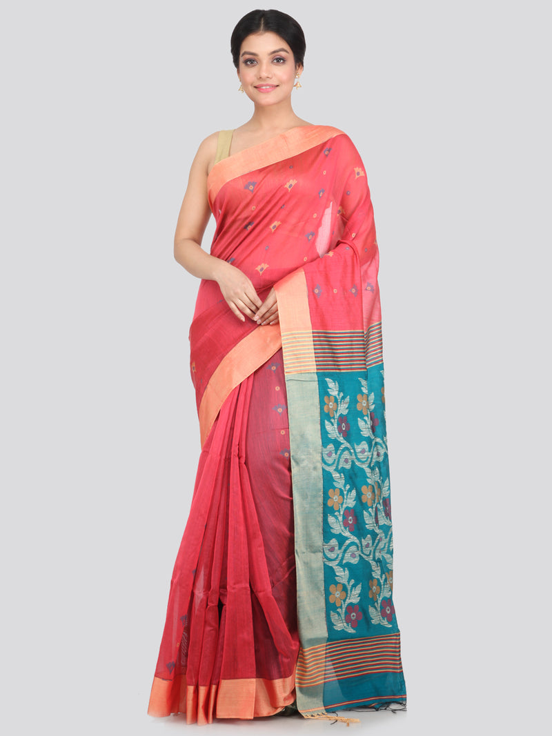 Women's Cotton Silk Saree With Blouse Piece