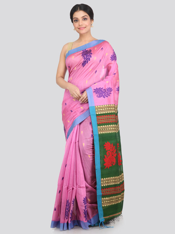 Women's Cotton Silk Saree With Blouse Piece