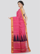 Women's Cotton Blend Saree With Unstitched Blouse Piece