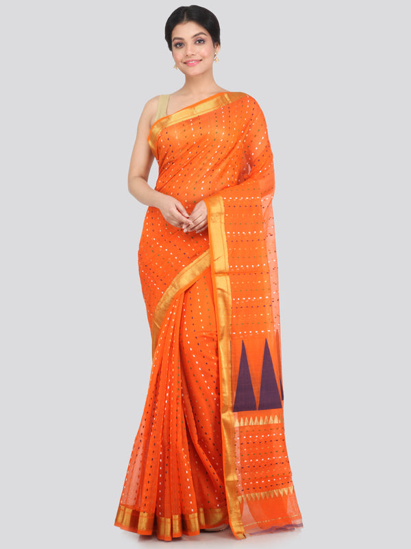 Women's Cotton Silk Saree With Blouse Piece