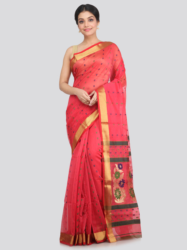 Women's Cotton Silk Saree With Blouse Piece