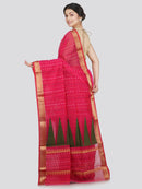Women's Cotton Blend Saree With Unstitched Blouse Piece