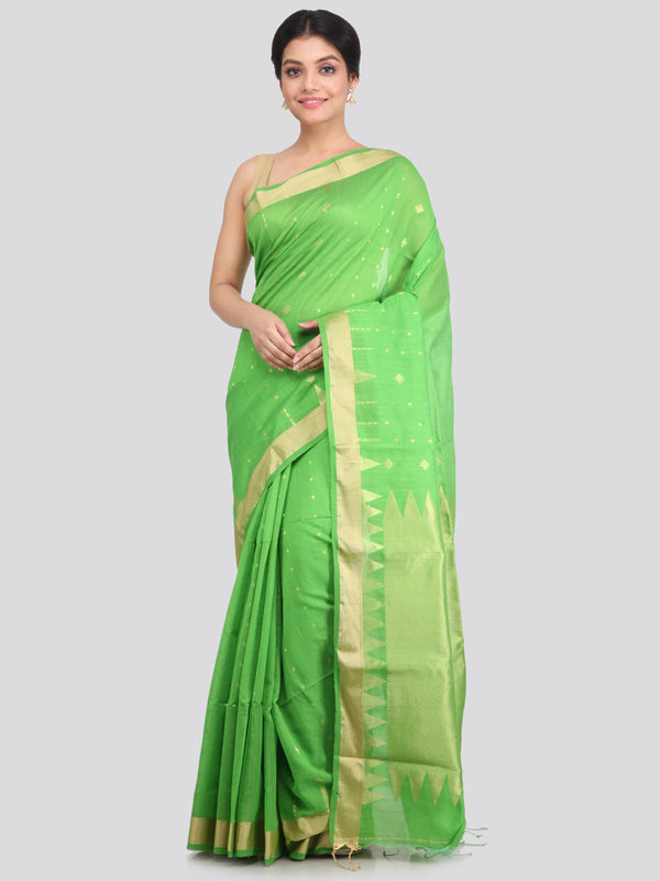 Women's Cotton Silk Saree With Blouse Piece