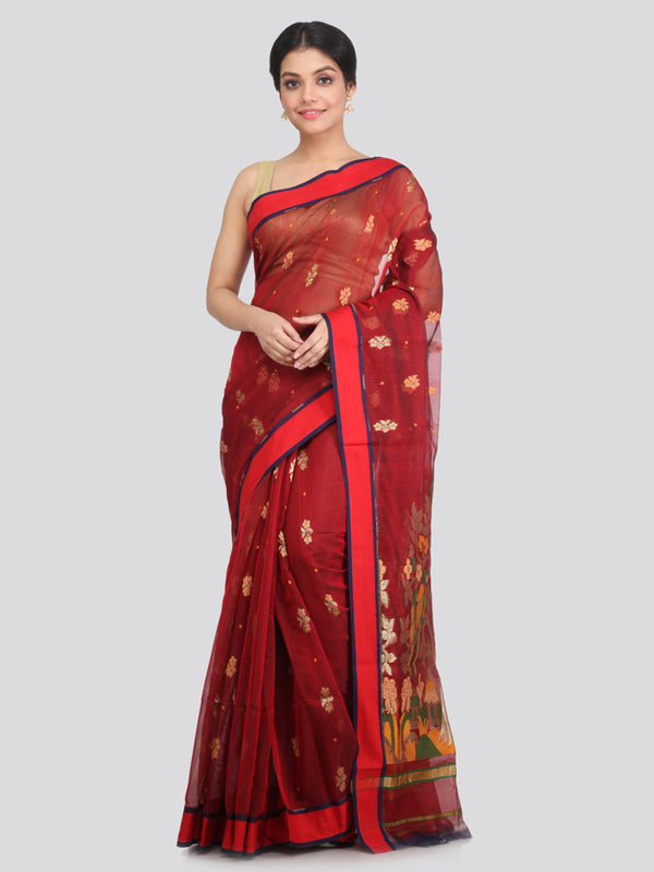 Women's Cotton Silk Saree With Blouse Piece