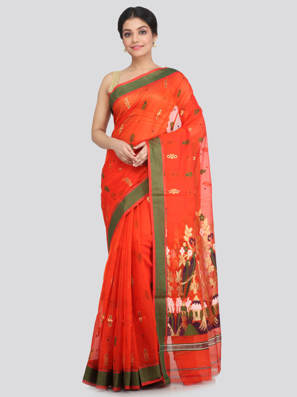 Women's Cotton Silk Saree With Blouse Piece