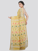 Women's Soft Cotton Jamdani Saree Without Blouse Piece