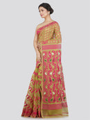 Women's Soft Cotton Jamdani Saree Without Blouse Piece