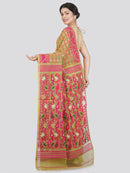 Women's Soft Cotton Jamdani Saree Without Blouse Piece