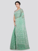 Women's Soft Cotton Jamdani Saree Without Blouse Piece