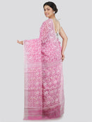 Women's Soft Cotton Jamdani Saree Without Blouse Piece