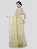 Women's Soft Cotton Jamdani Saree Without Blouse Piece