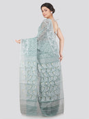 Women's Soft Cotton Jamdani Saree Without Blouse Piece