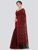 Women's Soft Cotton Jamdani Saree Without Blouse Piece