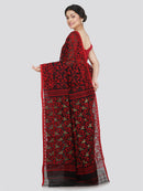 Women's Soft Cotton Jamdani Saree Without Blouse Piece