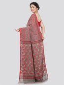 Women's Soft Cotton Jamdani Saree Without Blouse Piece