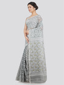 Women's Soft Cotton Jamdani Saree Without Blouse Piece