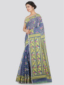 Women's Soft Cotton Jamdani Saree Without Blouse Piece