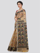 Women's Soft Cotton Jamdani Saree Without Blouse Piece