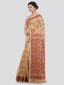 Women's Soft Cotton Jamdani Saree Without Blouse Piece