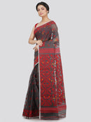Women's Soft Cotton Jamdani Saree Without Blouse Piece