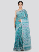 Women's Soft Cotton Jamdani Saree Without Blouse Piece