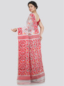 Women's Soft Cotton Jamdani Saree Without Blouse Piece