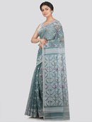 Women's Soft Cotton Jamdani Saree Without Blouse Piece