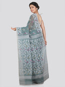 Women's Soft Cotton Jamdani Saree Without Blouse Piece