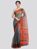 Women's Cotton Jamdani Saree Without Blouse Piece