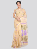 Women's Cotton Jamdani Saree Without Blouse Piece