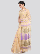 Women's Cotton Jamdani Saree Without Blouse Piece