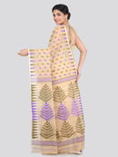 Women's Cotton Jamdani Saree Without Blouse Piece