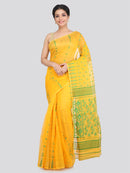 Women's Cotton Jamdani Saree Without Blouse Piece