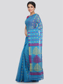 Women's Cotton Jamdani Saree Without Blouse Piece