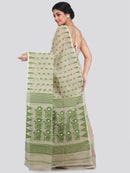 Women's Cotton Jamdani Saree Without Blouse Piece