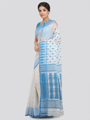 Women's Cotton Jamdani Saree Without Blouse Piece