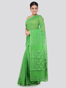 Women's Handloom Jamdani Saree without Blouse Piece
