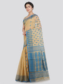 Women's Soft Cotton Blend Jamdani Saree Without Blouse Piece