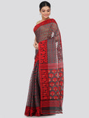 Women's Handloom Jamdani Saree without Blouse Piece
