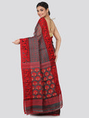 Women's Handloom Jamdani Saree without Blouse Piece