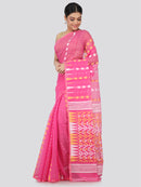 Women's Handloom Jamdani Saree without Blouse Piece