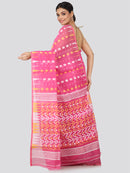Women's Handloom Jamdani Saree without Blouse Piece