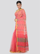 Women's Handloom Jamdani Saree without Blouse Piece