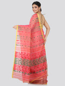 Women's Handloom Jamdani Saree without Blouse Piece