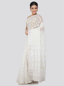 Women's Handloom Jamdani Saree without Blouse Piece