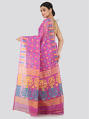 Women's Handloom Jamdani Saree without Blouse Piece