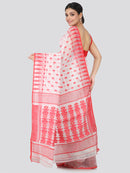 Women's Handloom Jamdani Saree without Blouse Piece