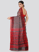 Women's Handloom Jamdani Saree without Blouse Piece